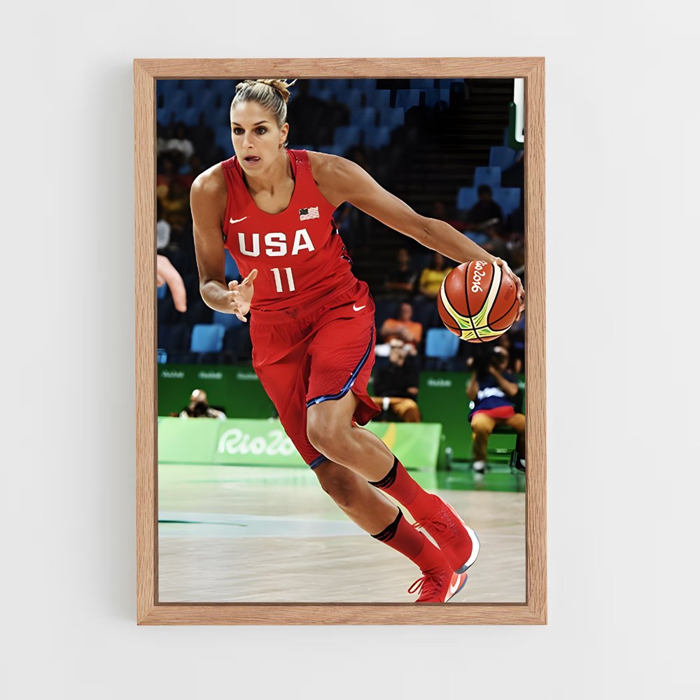 Poster Red Court Magic – affiche Basketball (vue 4)